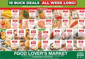 Food Lover's Market catalogue in Welkom | Eastern Cape - 10 Buck - 7 - 13 July | 2025-07-08T00:00:00.000Z - 2025-07-13T00:00:00.000Z