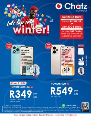 Chatz Connect catalogue in Rustenburg | Let's Tap Into Winter | 2025-07-08T00:00:00.000Z - 2025-08-07T00:00:00.000Z