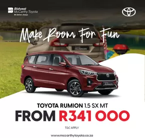 McCarthy Toyota catalogue in Pretoria | Make Room For Fun | 2025-07-09T00:00:00.000Z - 2025-07-23T00:00:00.000Z
