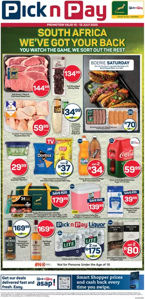 Pick n Pay catalogue in Pietermaritzburg | New offers to discover | 2025-07-10T00:00:00.000Z - 2025-07-13T00:00:00.000Z