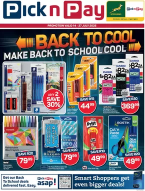 Pick n Pay catalogue in Mitchell's Plain | Top offers for all bargain hunters | 2025-07-14T00:00:00.000Z - 2025-07-27T00:00:00.000Z