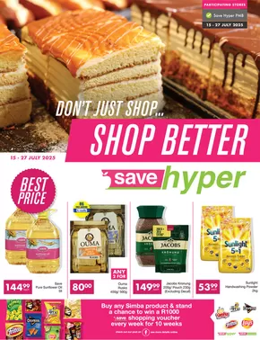 Save Hyper catalogue in Pietermaritzburg | Save Hyper weekly specials | 2025-07-15T00:00:00.000Z - 2025-07-27T00:00:00.000Z