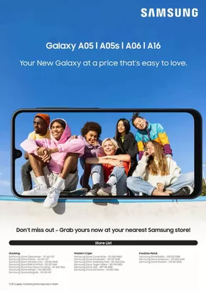 Samsung catalogue in Rustenburg | Samsung Sale | 2025-07-15T00:00:00.000Z - 2025-07-31T00:00:00.000Z
