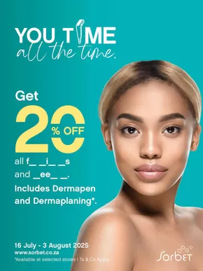 Sorbet catalogue | You Time | 2025-07-16T00:00:00.000Z - 2025-08-03T00:00:00.000Z