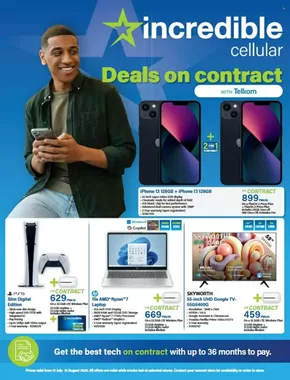 Incredible Connection catalogue in Klerksdorp | Deals On Contract With Telkom | 2025-07-15T00:00:00.000Z - 2025-08-31T00:00:00.000Z