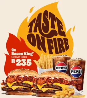 Burger King catalogue in Klerksdorp | Taste On Fire | 2025-07-18T00:00:00.000Z - 2025-07-31T00:00:00.000Z