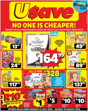 Usave catalogue in Richards Bay | Our best deals for you | 2025-07-21T00:00:00.000Z - 2025-08-10T00:00:00.000Z