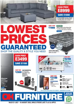 OK Furniture catalogue in Mitchell's Plain | Great discounts on selected products | 2025-07-21T00:00:00.000Z - 2025-08-10T00:00:00.000Z