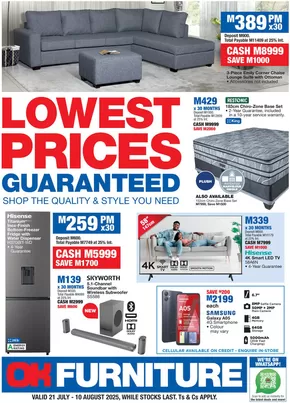 OK Furniture catalogue in Rustenburg | Wide range of offers | 2025-07-21T00:00:00.000Z - 2025-08-10T00:00:00.000Z