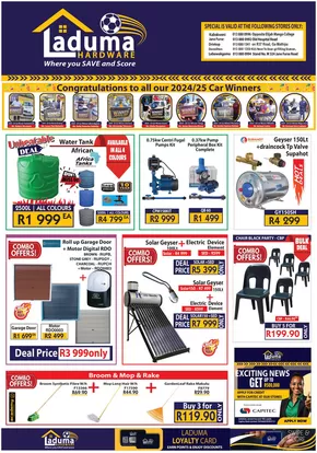 Laduma Hardware catalogue | Laduma Hardware Sale! | 2025-07-21T00:00:00.000Z - 2025-08-31T00:00:00.000Z