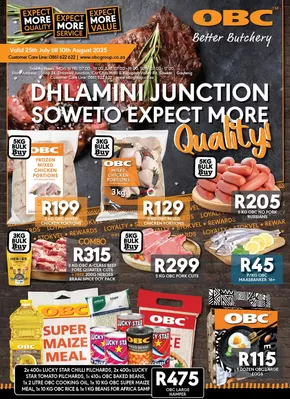 OBC Meat & Chicken catalogue in Daveyton | Exclusive deals and bargains | 2025-07-25T00:00:00.000Z - 2025-08-10T00:00:00.000Z