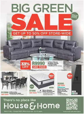 House & Home catalogue in Mitchell's Plain | Promotions House & Home | 2025-07-21T00:00:00.000Z - 2025-08-03T00:00:00.000Z