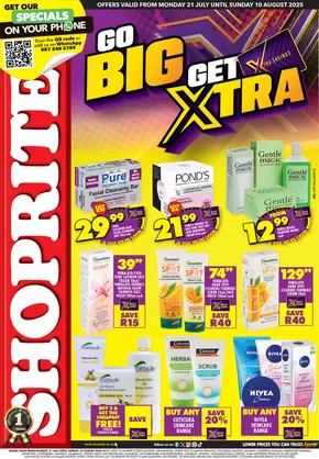 Shoprite catalogue in Klerksdorp | Shoprite Xtra Savings Gauteng 21 July - 10 August | 2025-07-22T00:00:00.000Z - 2025-08-10T00:00:00.000Z