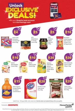 Shoprite catalogue in Klerksdorp | Top deals and discounts | 2025-07-22T00:00:00.000Z - 2025-08-10T00:00:00.000Z