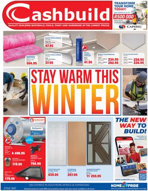 Cashbuild catalogue in Embalenhle | Great offer for bargain hunters | 2025-07-22T00:00:00.000Z - 2025-08-24T00:00:00.000Z