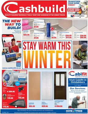 Cashbuild catalogue in Alexandra | Great discounts on selected products | 2025-07-22T00:00:00.000Z - 2025-08-24T00:00:00.000Z