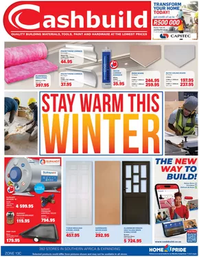 Cashbuild catalogue in Kanyamazane | Top offers for all bargain hunters | 2025-07-22T00:00:00.000Z - 2025-08-24T00:00:00.000Z