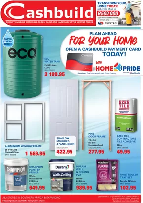 Cashbuild catalogue in Ibhayi | Exclusive deals and bargains | 2025-07-22T00:00:00.000Z - 2025-08-24T00:00:00.000Z