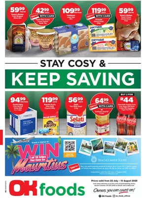 OK Grocer catalogue in Vredefort | OK Grocer weekly specials | 2025-07-23T00:00:00.000Z - 2025-08-10T00:00:00.000Z