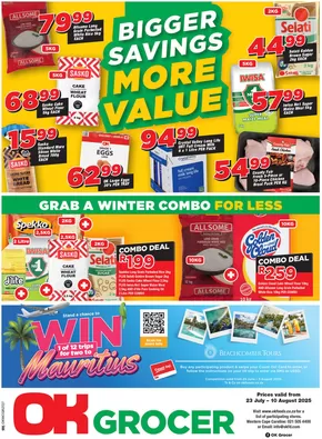 OK Grocer catalogue in Uitenhage | Exclusive bargains | 2025-07-23T00:00:00.000Z - 2025-08-10T00:00:00.000Z