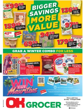 OK Grocer catalogue in Uitenhage | New offers to discover | 2025-07-23T00:00:00.000Z - 2025-08-10T00:00:00.000Z