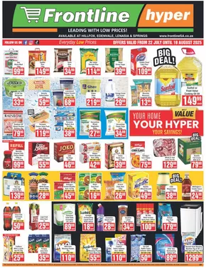 Frontline Hyper catalogue in Centurion | GMG 1101 Frontline National SOCIAL | 2025-07-23T00:00:00.000Z - 2025-08-18T00:00:00.000Z