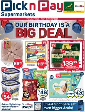 Pick n Pay catalogue in Klerksdorp | Top deals and discounts | 2025-07-24T00:00:00.000Z - 2025-08-03T00:00:00.000Z