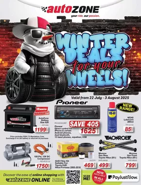 AutoZone catalogue in Phuthaditjhaba | Winter deals for your wheels | 2025-07-23T00:00:00.000Z - 2025-08-03T00:00:00.000Z