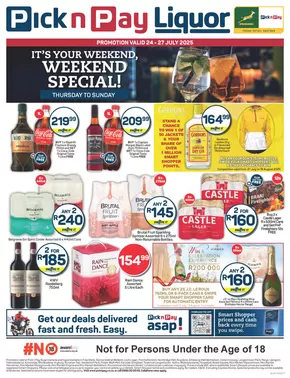 Pick n Pay catalogue in Mitchell's Plain | Top offers for smart savers | 2025-07-24T00:00:00.000Z - 2025-07-27T00:00:00.000Z