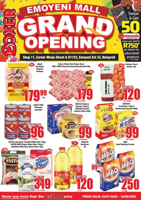 Boxer catalogue in Phuthaditjhaba | Boxer Superstores Emoyeni Grand Opening. | 2025-07-25T00:00:00.000Z - 2025-08-10T00:00:00.000Z
