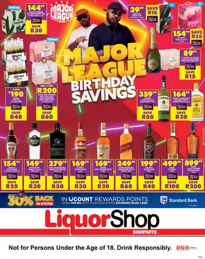 Shoprite LiquorShop catalogue in Howick | New offers to discover | 2025-07-24T00:00:00.000Z - 2025-08-10T00:00:00.000Z
