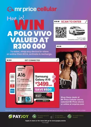 MRP catalogue in Groblersdal | Mr price cellular | 2025-07-24T00:00:00.000Z - 2025-07-31T00:00:00.000Z