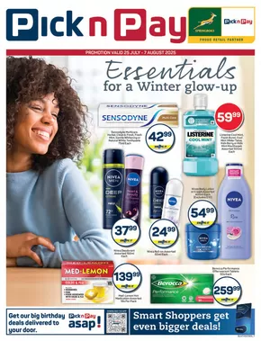 Pick n Pay catalogue in George | Top offers for all bargain hunters | 2025-07-25T00:00:00.000Z - 2025-08-07T00:00:00.000Z