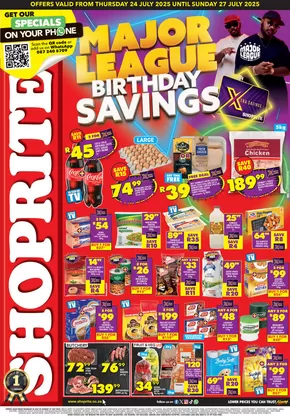 Shoprite catalogue in Despatch | Discover attractive offers | 2025-07-25T00:00:00.000Z - 2025-07-27T00:00:00.000Z