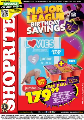 Shoprite catalogue in Mitchell's Plain | Shoprite Major Deals Western Cape 25 July - 27 July | 2025-07-25T00:00:00.000Z - 2025-07-27T00:00:00.000Z