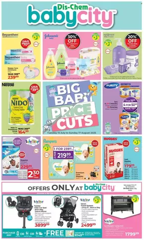 Baby City catalogue in Pietermaritzburg | Dis-chem baby city | 2025-07-25T00:00:00.000Z - 2025-08-17T00:00:00.000Z