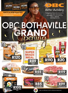 OBC Meat & Chicken catalogue in Bethlehem | Top offers for smart savers | 2025-07-31T00:00:00.000Z - 2025-08-08T00:00:00.000Z