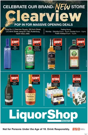 Checkers catalogue in Johannesburg | Checkers LiquorShop Clearview Store Opening 28 July | 2025-07-28T00:00:00.000Z - 2025-08-10T00:00:00.000Z