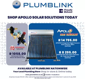 Plumblink catalogue in Hazyview | Plumblink sale | 2025-07-28T00:00:00.000Z - 2025-07-31T00:00:00.000Z