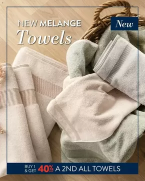 New melange towels