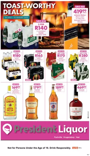 President Hyper catalogue | Liquor Specials | 2025-07-24T00:00:00.000Z - 2025-08-10T00:00:00.000Z