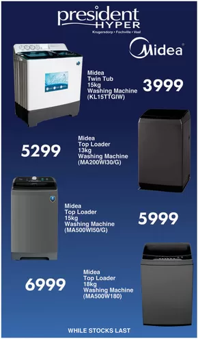 President Hyper catalogue | Midea Specials | 2025-07-01T00:00:00.000Z - 2025-08-30T00:00:00.000Z
