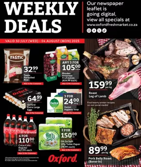 Oxford Freshmarket catalogue in Hillcrest | Weekly Deals | 2025-07-30T00:00:00.000Z - 2025-08-04T00:00:00.000Z