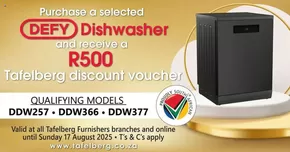 Tafelberg Furnishers catalogue in Johannesburg | Tafelberg discount voucher | 2025-07-30T00:00:00.000Z - 2025-08-17T00:00:00.000Z
