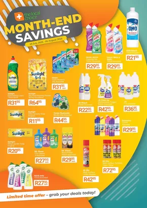 The Local Choice Pharmacy catalogue in Krugersdorp | Top deals for all customers | 2025-07-29T00:00:00.000Z - 2025-08-05T00:00:00.000Z
