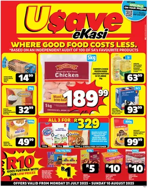 Usave catalogue in Pretoria | Save now with our deals | 2025-07-31T00:00:00.000Z - 2025-08-10T00:00:00.000Z