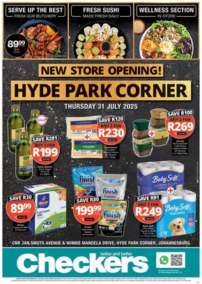 Checkers catalogue in Johannesburg | Checkers Hyde Park Corner Store Opening | 2025-07-31T00:00:00.000Z - 2025-08-03T00:00:00.000Z
