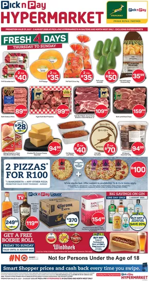 Pick n Pay catalogue in Edenvale | Wide range of offers | 2025-07-31T00:00:00.000Z - 2025-08-03T00:00:00.000Z