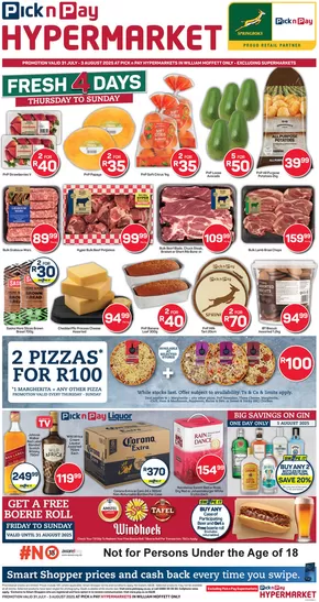 Pick n Pay Liquor catalogue in Queenstown | Great offer for bargain hunters | 2025-07-31T00:00:00.000Z - 2025-08-03T00:00:00.000Z
