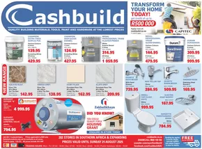 Cashbuild catalogue in Tsakane | Cashbuild weekly specials | 2025-07-31T00:00:00.000Z - 2025-08-24T00:00:00.000Z